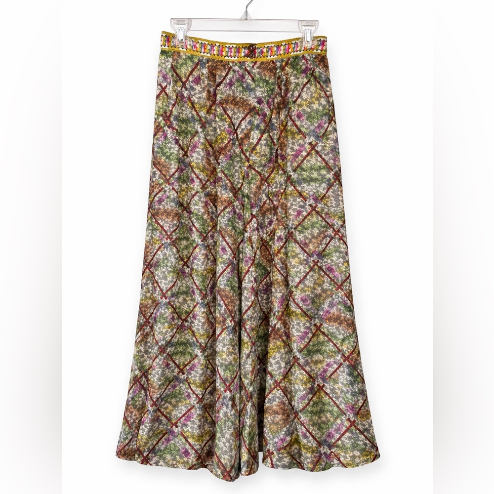 Elegant Vintage Wide Leg Gaucho Pants